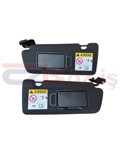 RENAULT CLIO 4 İÇ GÜNEŞLİK SİYAH LAMBALI